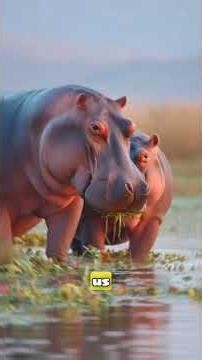 Male Hippos Flirt by Throwing Poop 🤢💘 | Weird Animal Facts #animalfacts #animals