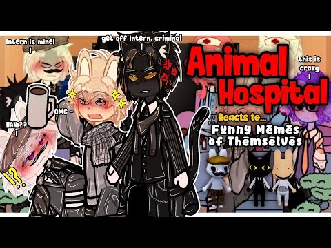 (🇺🇲🇧🇷🇪🇸) Animal Hospital React To Funny Memes of Themselves || Anomaly Intern AU || 1/1 | 2X | GACHA