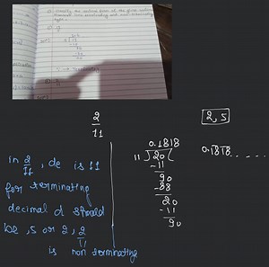 (1) Classify the decimal from of the given rationa Numbers into... | Filo