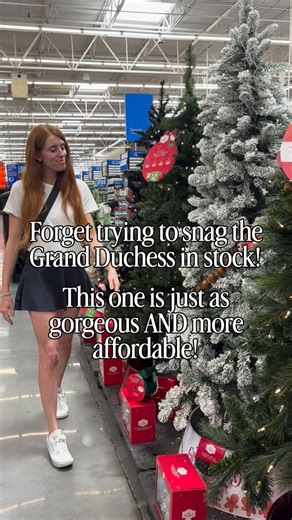 1.9K views · 115 reactions | This down swept Christmas tree at Walmart looks like it could be designer, I can’t believe how affordable it is! Love the amount of lights on it and how realistic it looks! Make sure you’re following and comment CHRISTMAS for details! Christmas tree Holiday home decor Christmas decor Walmart home finds Christmas decor | Chris and Melis - Designer Decor Deals & Furniture Finds | Facebook