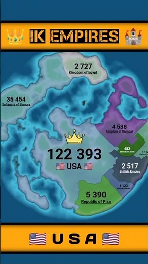 🇺🇸 UNITED STATES OF AMERICA 🇺🇸#IkEmpires #Territorialio #Gameplay #StrategyGame #EpicBattle #Gaming