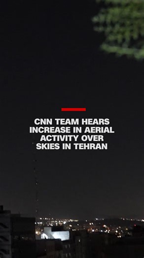 Video appears to show increase in aerial activity over Tehran