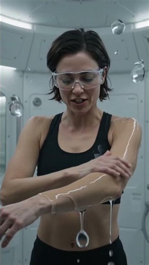 🚿 Taking a Shower in ZERO Gravity! 🤯 Space Shower Experiment #shorts