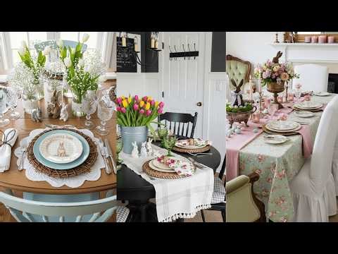 🐰 Vintage Easter Dining Table Decor | Spring Cottage Farmhouse Ideas & Nostalgic Table Settings 🌷