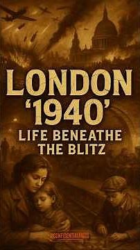 LONDON "1940": LIFE BENEATH THE BLITZ‼️