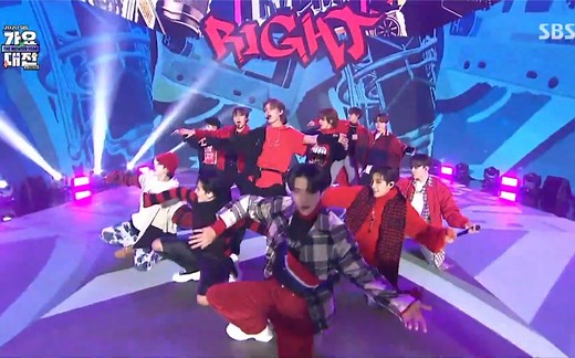 【Seventeen】Left&Right SBS歌谣大战舞台 高清现场版