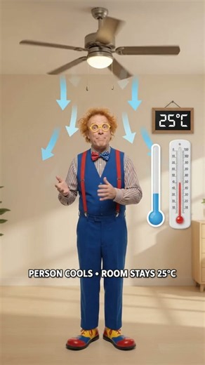 Why Fans Cool People but Not Rooms #flippo