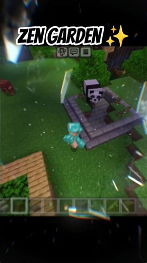 🎍Day 2 – Adding Life ✨ To My Mini Bamboo Zen Garden 🌱💧#minecraft #gaming #shorts