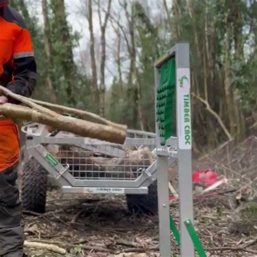 Stop Cutting Wood on the Ground! Timber Croc: The Ultimate Chainsaw Log Holder