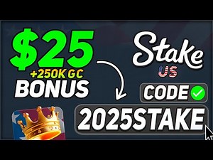 Stake US Promo Code "2025STAKE" — Claim $25 Stake Cash & 250K Gold Coins! (100% working code 2026)