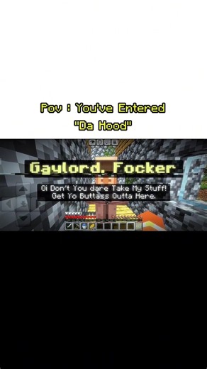 Pov : You've Entered "Da Hood" In Minecraft #minecraft #memes #minecraftlovers #shorts #fyp #viral