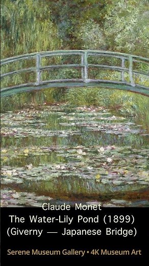 The Water-Lily Pond (1899) — Claude Monet | 4K Art #shortsvideo #museumart #4ktvwallart #fineart