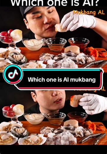 AI Mukbang Challenge: Spotting the Real Dishes