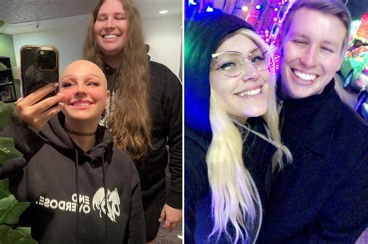 I grew my hair 2 feet long to give to my bald girlfriend — so she can’t break up with me