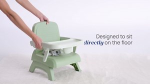 Chicco Bento Booster 3-in-1 Portable Booster Seat for Table, Feeding Seat and Toddler Chair for Babies and Toddlers, for Children up to 50 lbs., Lightweight, Compact Fold | Oyster/Grey