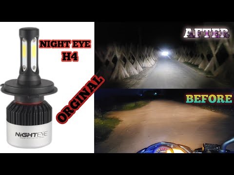 NIGHTEYE LED Headlight for NS125 Bike | Bike AC to DC Connection | Original Nighteye H4 LED Light