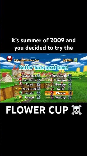 mario kart wii losing screen nostalgia #mario #mariokart #mariokartwii #mkwii #nintendo
