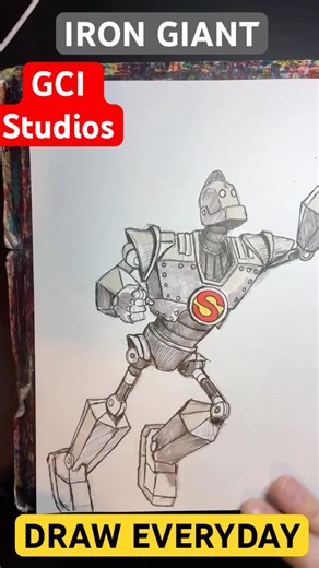 Live highlight / IRON GIANT / WERNER BROTHERS/ GCI STUDIOS / DRAW EVERYDAY