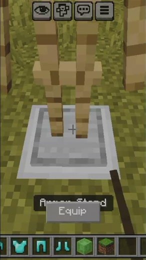 Minecraft: how to make working Armor sweeper. #weening #shorts #howtomake #minecraftshorts