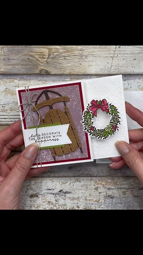 Let’s do some partial die cutting today! It’s a fun and simple technique which enables you to turn a standard card into a fun fold card. The cards feature the Sophisticated Sled Bundle from Stampin’ Up! This is one of the many NEW online exclusives! However, keep in mind you can use any supplies you have on hand with this technique. Watch the full video at https://youtu.be/v2eIBIBR070 | Stamptastic Designs