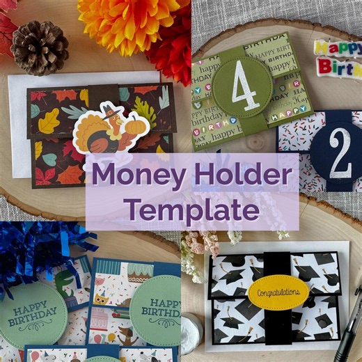 DIY Gift Card Holders, Money Holder Template, Card Making PDF Instructions - Etsy
