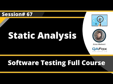 Static Analysis - Static Test Technique (Software Testing - Session 67)