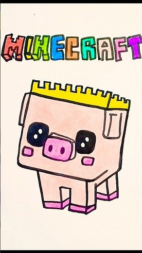 Cómo DIBUJAR y COLOREAR a TECHNOBLADE de MINECRAFT 🎉 ❤️🌈DIBUJO FACILES✨❤️ DIBUJOS para NIÑOS