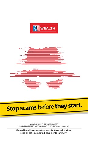 Learn a 30-second scam detox routine! Spot fake senders, avoid risky links, and never share OTP or PAN. Block fraud instantly and stay ahead of scammers. #NJ #NJWealth #NJGroup #SIP #SafeInvesting #SmartInvestor #FinancialAwareness #MutualFund #Investing #WealthBuilding #Investment #volatility #StartInvesting #FinanceReel #Reels | NJ Wealth - Financial Products Distributors Network