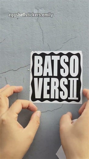 Eggshell stickers are very sticky and cannot removed without hundreds times #eggshellstickers #slaps