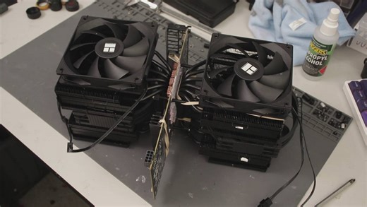 Modder straps two massive CPU coolers to Nvidia GeForce RTX GPU, hotspot temps drop by 35°C | Club386
