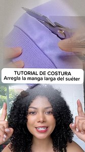 41K views · 486 reactions | Tutorial de costura para principiantes. Cómo coser a mano y recortar a una manga larga de suéter o sudadera. #costura #tips #trucos #hacks #modisteria | Yoliana Gamboa Actriz | Facebook