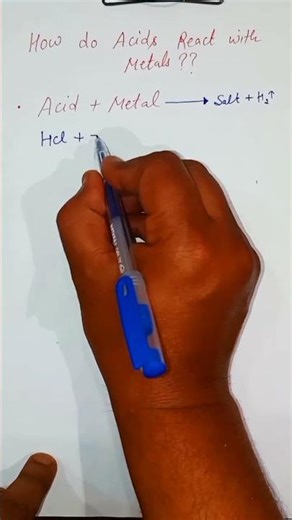 How do acids react with metals class 10 #biophysicszone #reactionofacidwithmetals