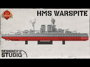 HMS Warspite - Super Dreadnought Battleship - Custom Lego - In The Designer’s Studio