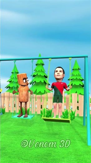 Tung Tung Sahur Cristiano Ronaldo and Mr Beast funny swing animation 😁😁😁#scaryteacher3d #funny
