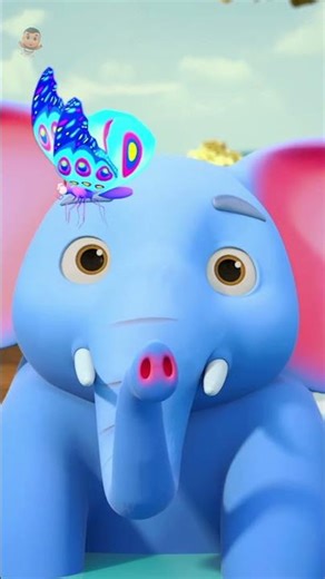 Ek Mota Hathi Elephant Song for Babies, एक मोटा हाथी #shorts #rhymes #kidsvideos #ekmotahathi #poem