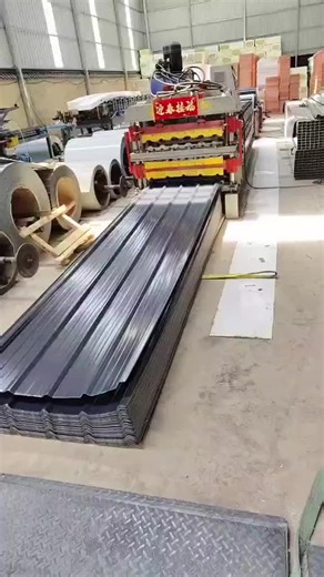 Metal Roofing Panel Roll Forming Machine in Action