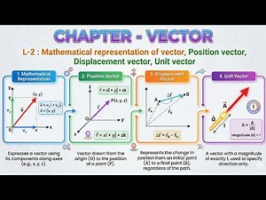 L-2 : Mathematical representation of vector, Position vector, Displacement vector, Unit vector