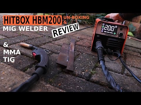HITBOX HBM200 MIG MMA TIG Review & unboxing