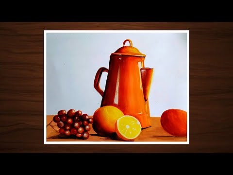 Still Life Painting in Poster Colour