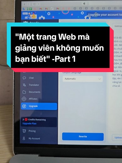 Một AI Giúp Làm Tiểu Luận: Phần 1