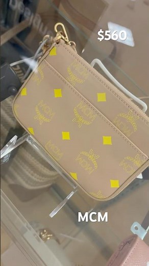 MCM COLOR SPLASH LOGO MINI POUCH BAG MACYS #mcm #pouch #minibag #macys