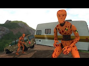 The Hilltop Lake Survival – Crash Test Zombies – BeamNG Drive | Demolition Republic