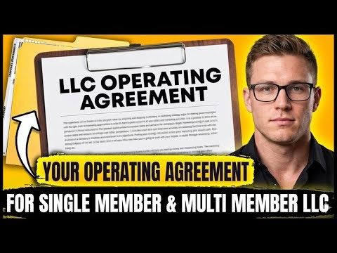 📄Operating Agreement for Single-Member & Multi-Member LLC (Free Template + Instructions)