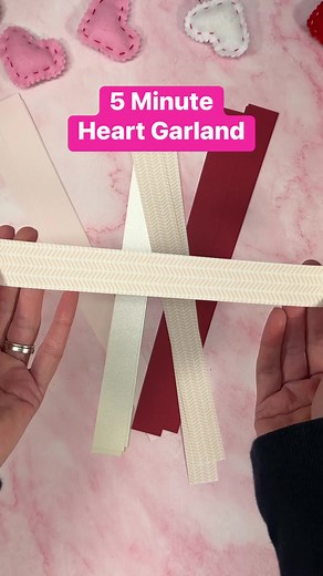24K views · 602 reactions | Doesn’t get much easier than this paper heart garland, which is a lovely bit of Valentine’s Day decor! Use scrapbook paper or card stock in pretty colors and patterns to mix up the look. #valentinesday2023 #papercrafting #quickcrafts | Average But Inspired | Facebook