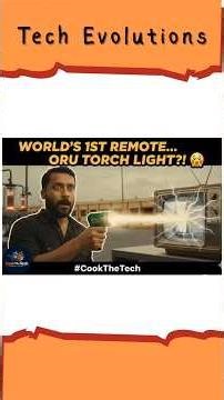 World’s 1ST Remote Oru Torch Light-ah? 🔦🤯