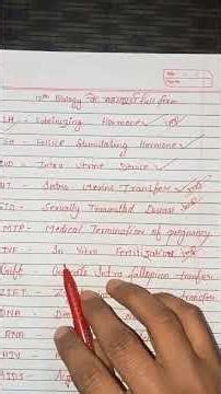 12th Biology most important full form