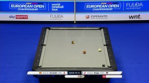 🥊 Anton Raga and David Alcaide keep trading blows early on in the final One takes a rack, the other responds #EuropeanOpenPool 🇪🇺 | Matchroom Pool