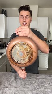 12K views · 20 reactions | Using household Products to Clean a Pan...