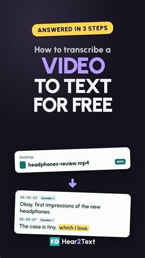 How to Transcribe a Video to Text for Free (3 Steps)