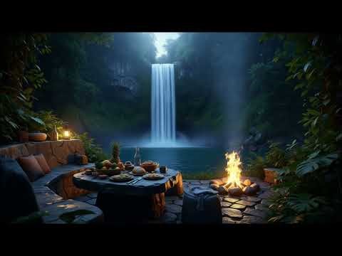 Sleep Instantly 🌙 Waterfall Sounds for Deep Sleep | Relaxing Music for Anxiety & Stress Relief